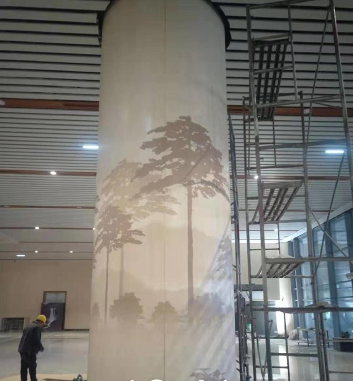 彩绘蜂窝板包柱